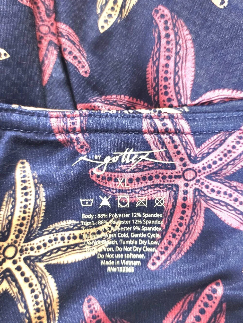 Gottex Starfish Deep Sea moisture-wicking Skort- Skort- Size XL